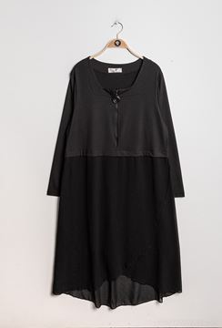 Picture of TWO COLOURED DRESS WITH ZIPPER